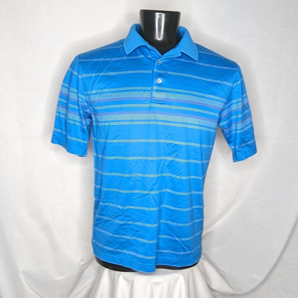 Jos A. Bank Men's Classic Polo Shirt Medium Blue Lightweight
